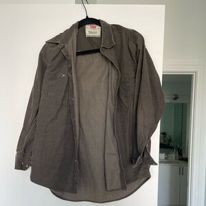 Levi | Brown button up